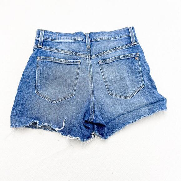 Madewell High Rise Denim Shorts Button Fly Jean Shorts Size 27 - Picture 3 of 4